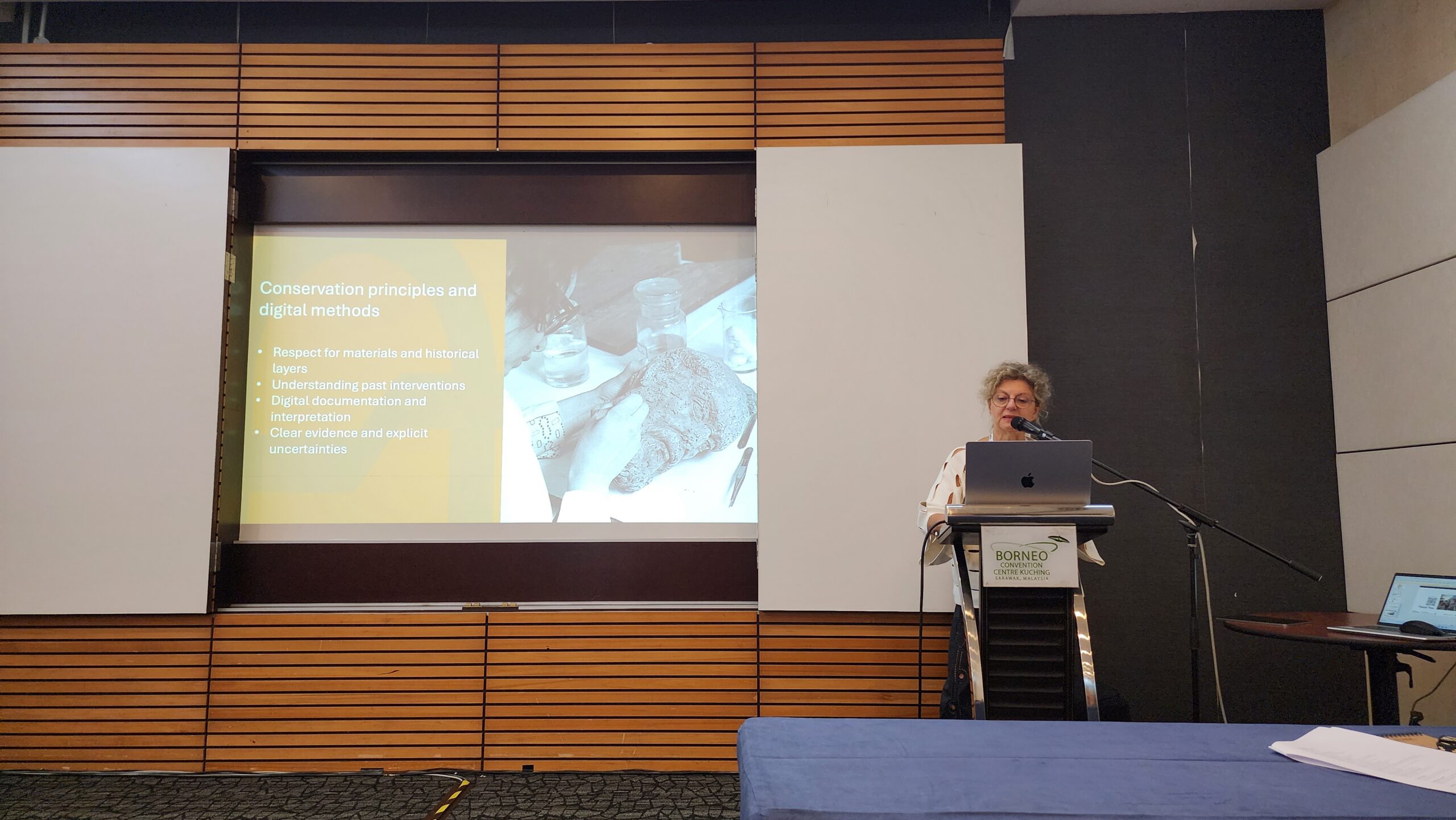 Grazia Tucci – ICOMOS GA2026 Grazia Tucci presenting CHEDAR at ICOMOS GA2026 in Kuching, Malaysia