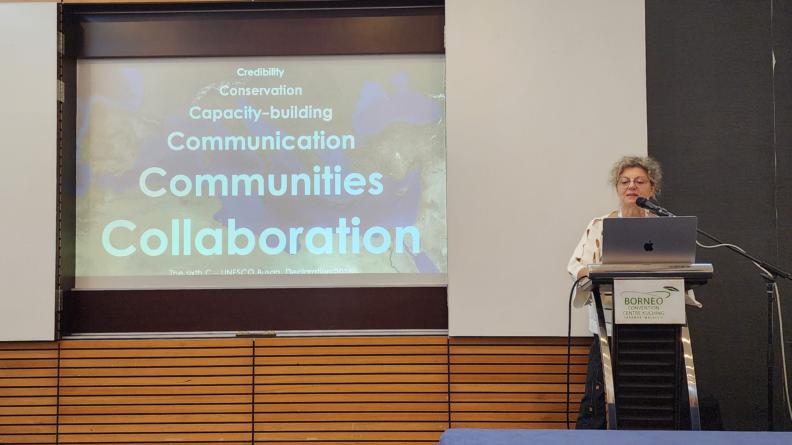 Grazia Tucci – ICOMOS GA2026 Grazia Tucci presenting CHEDAR at ICOMOS GA2026 in Kuching, Malaysia